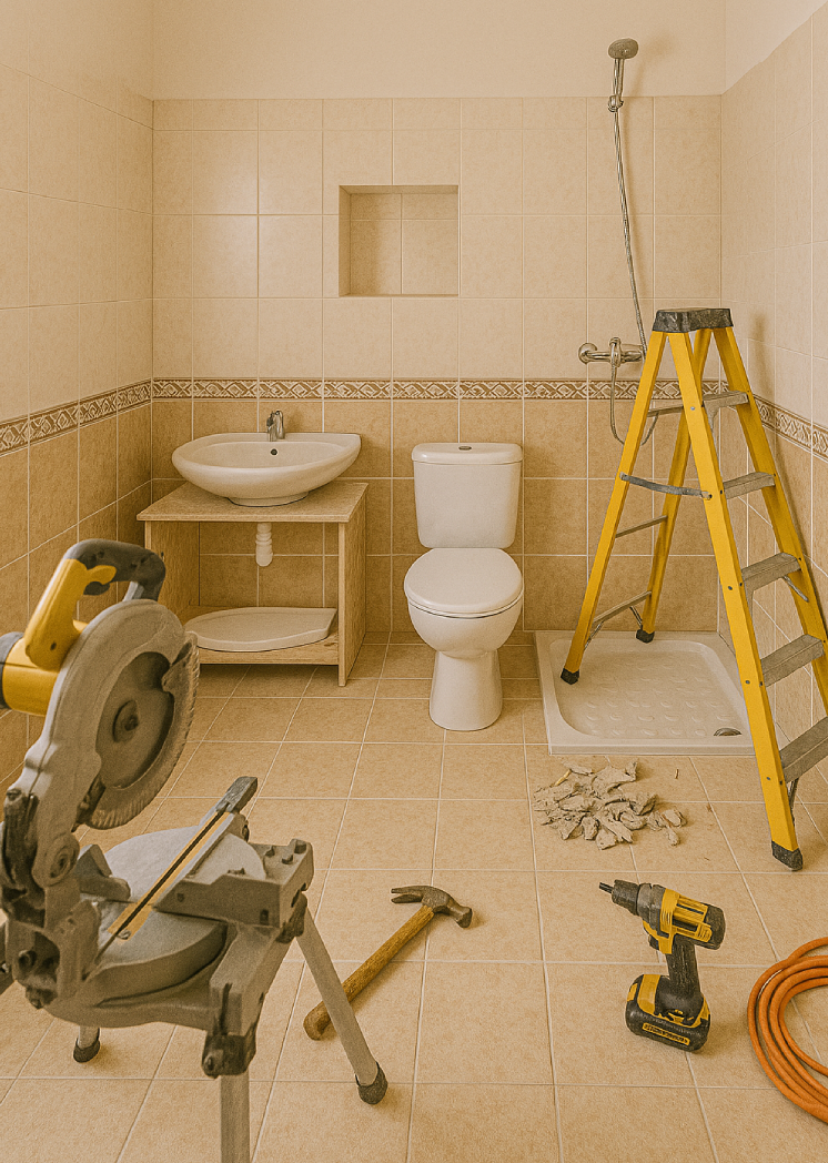 مراحل بازسازی خانه